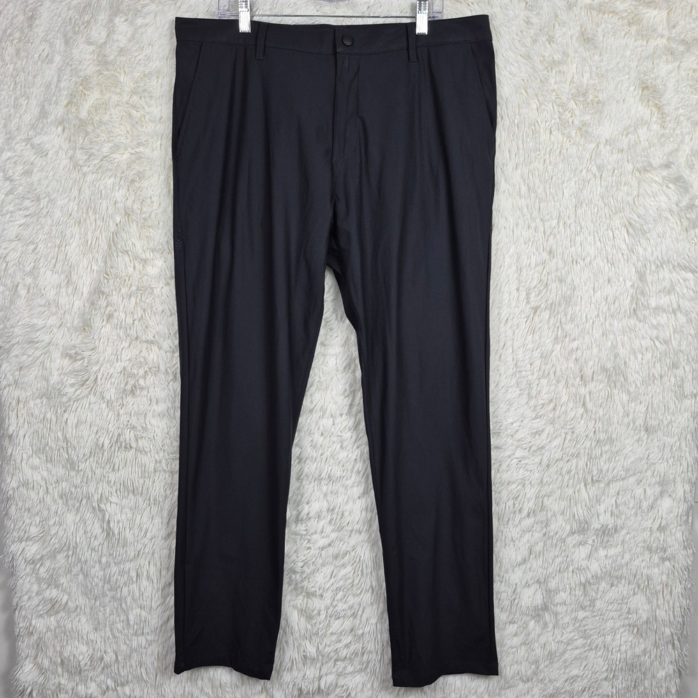 Rhone Commuter Classic Pants Black 38x33L Flex-Knit Performance Trousers 100161
